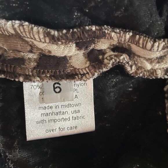 Rachel Comey Couture WOMENS Leopard Print Chunky Textured Sweatshirt Top 6 M - Picture 7 of 12